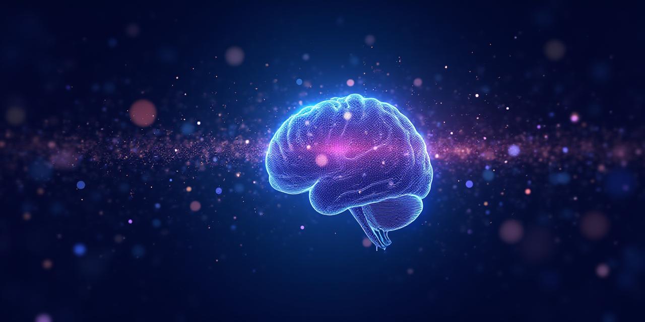 Abstract visualization of data flowing into a neural network