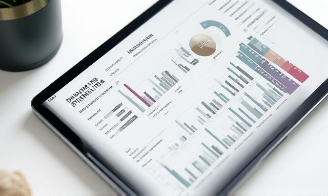 Modern business dashboard with data visualizations